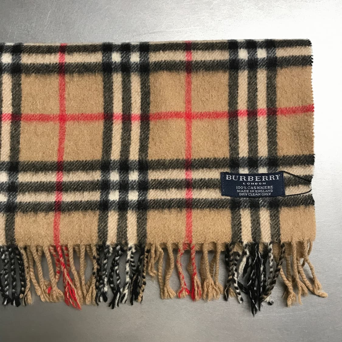 버버리 정품 캐시미어 머플러 베이지 상품이미지3