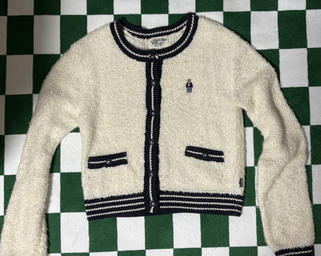 후아유 뽀글이 가디건 상품이미지2