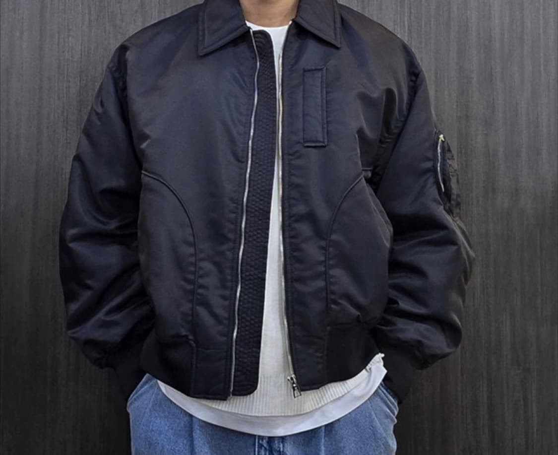 송지오 MA1 항공 점퍼 블랙 판매 상품이미지1