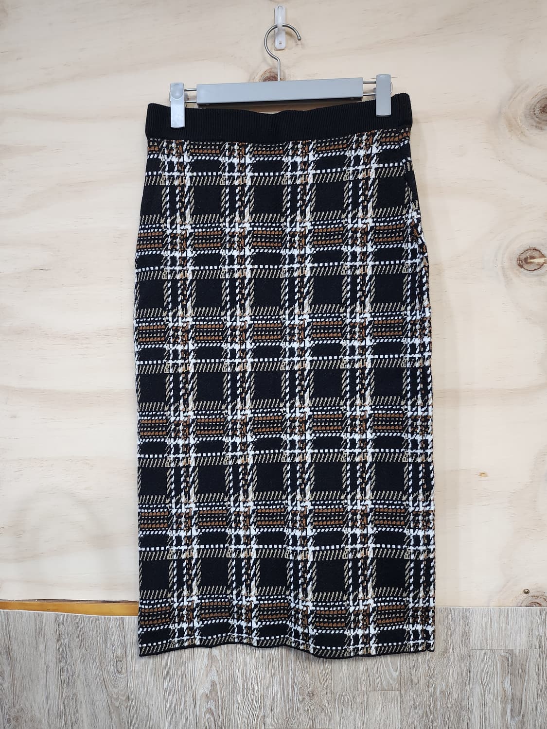 564) 여성 밴딩 체크 스커트 상품이미지1