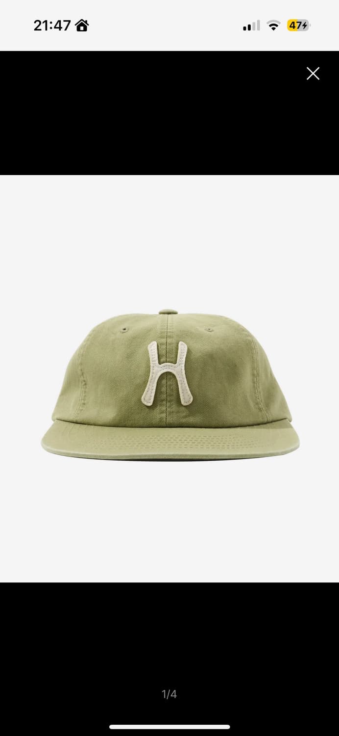 헬로선라이즈 H Logo Cap Olive 상품이미지1