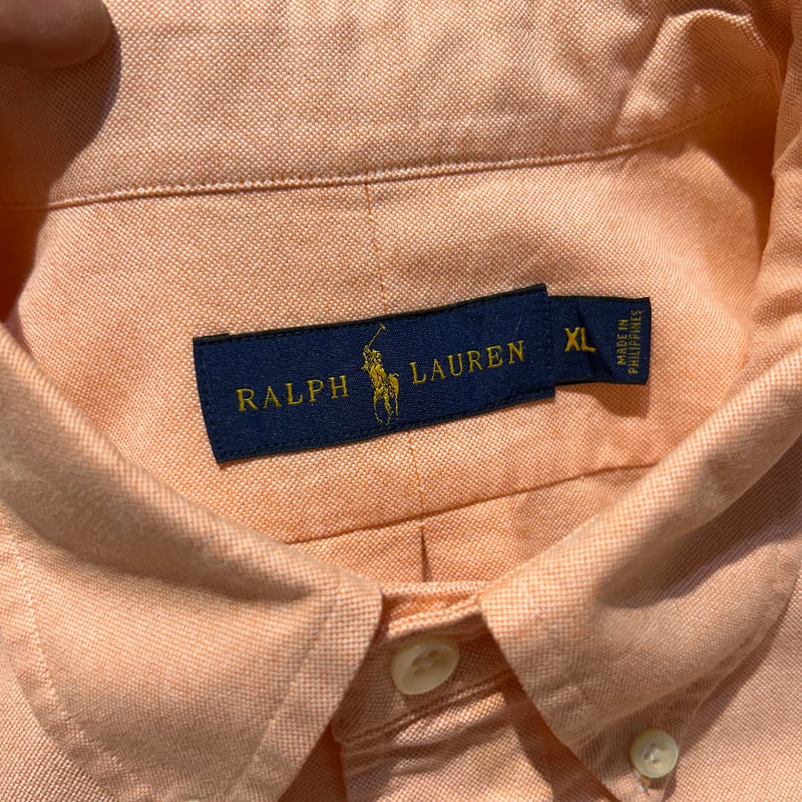 XL) 폴로 랄프로렌 인디핑크 솔리드 옥스포드 셔츠 상품이미지9