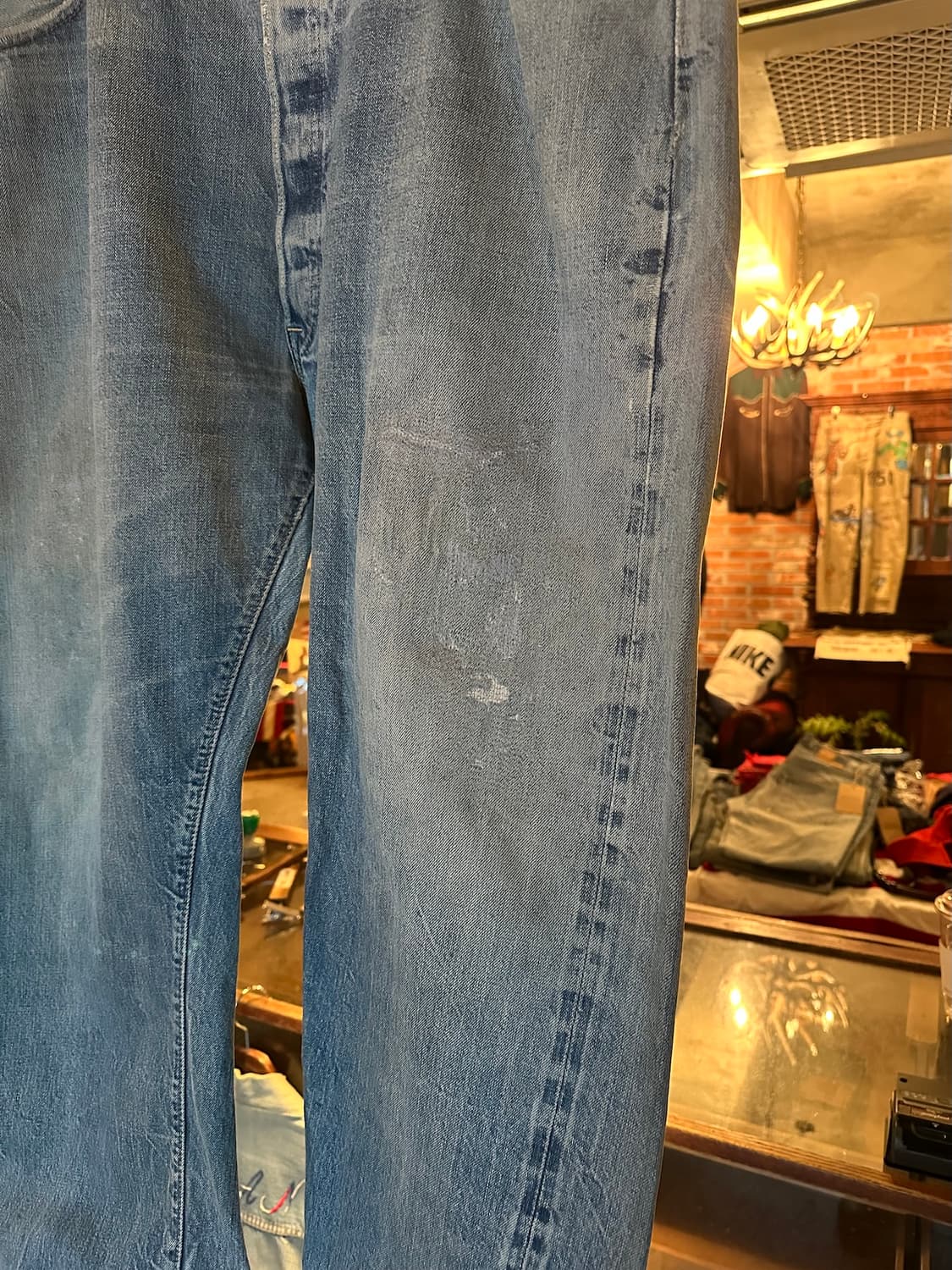 빅사이즈 60s USA 빈티지 리바이스 501 빅e 셀비지 데님 팬츠 상품이미지4