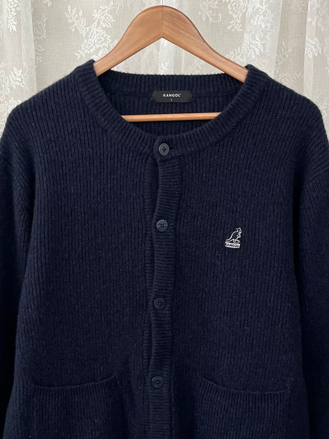 L) 캉골 라운드넥 가디건 네이비 상품이미지3