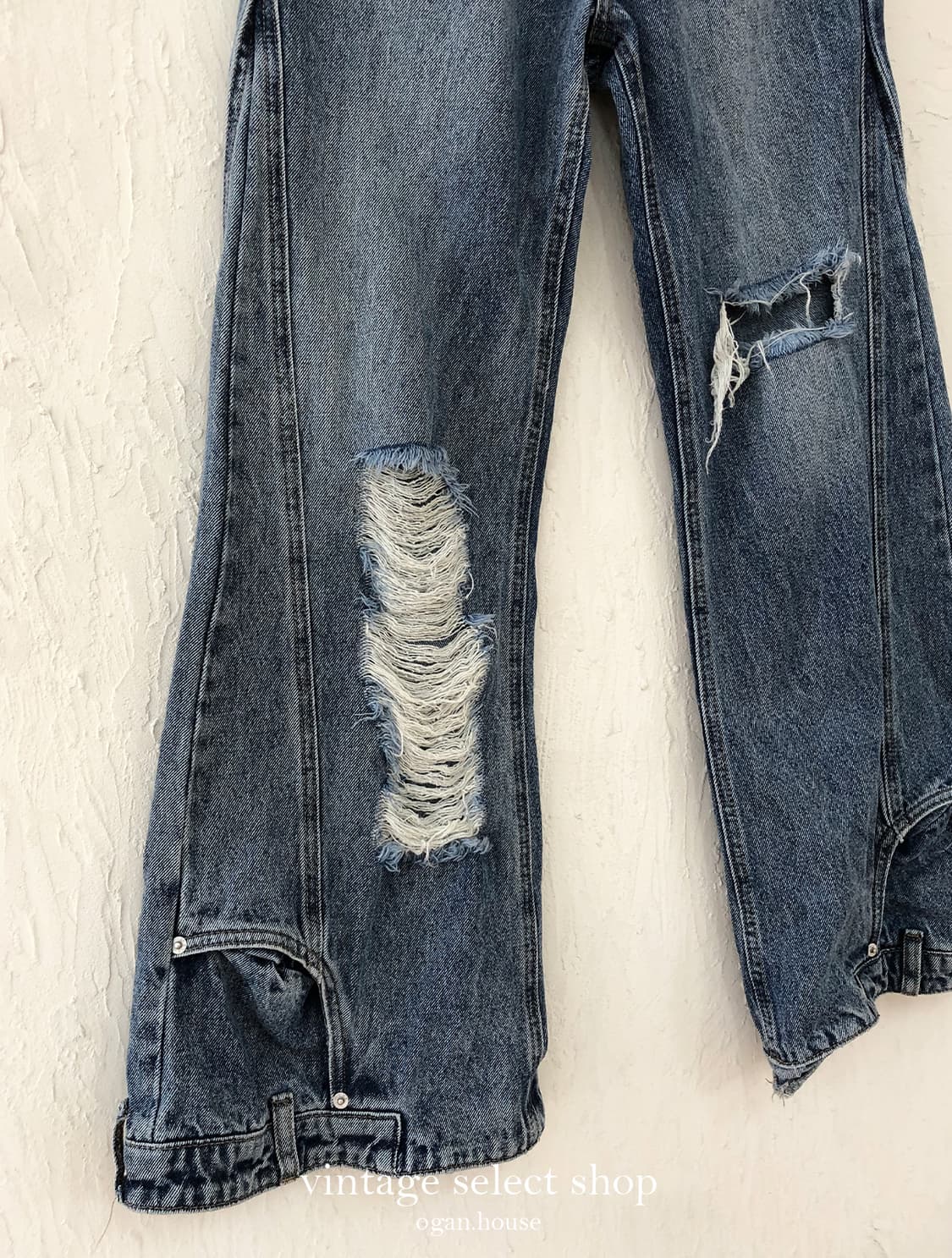 vintage distressed wide denim 상품이미지5
