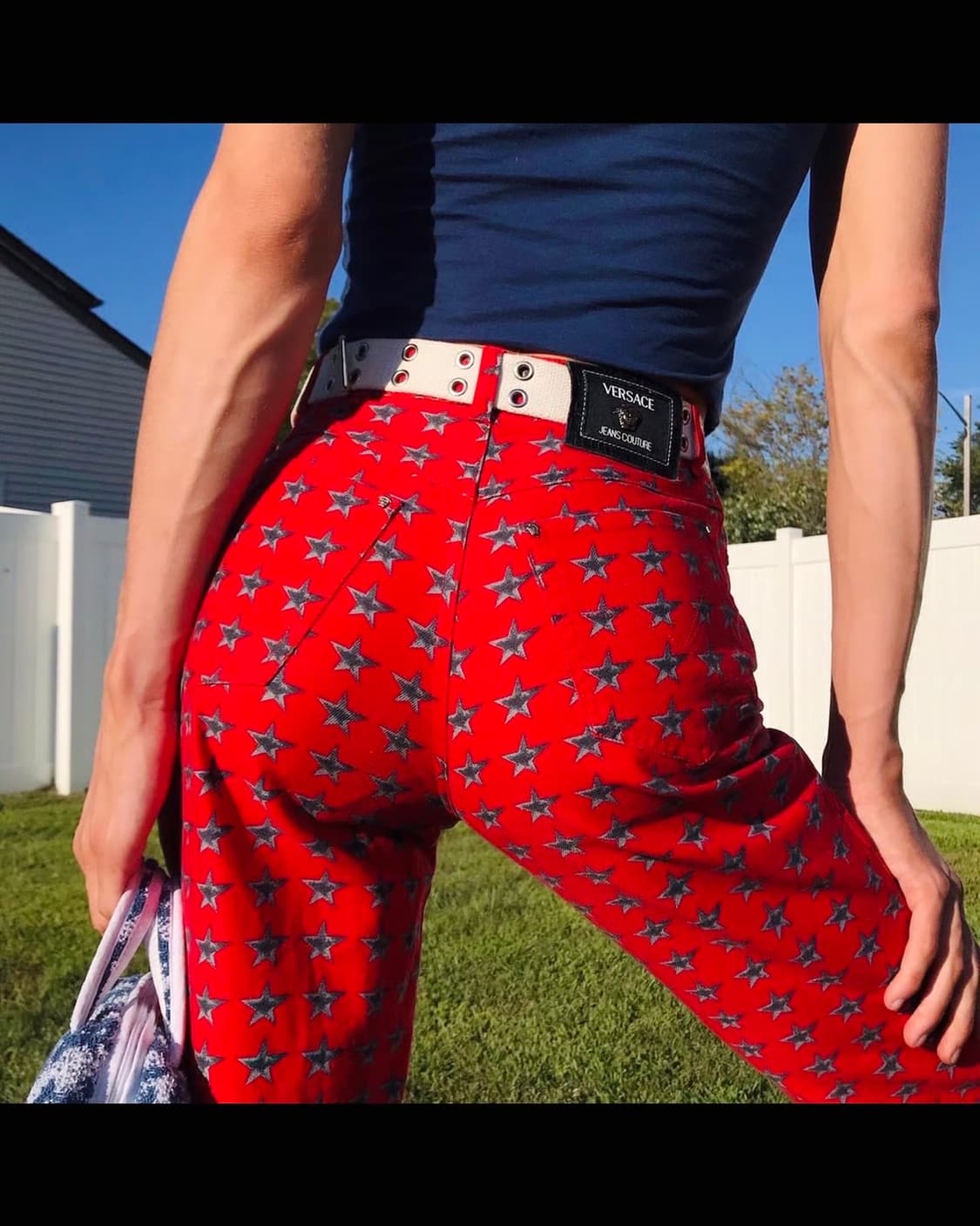 90s VERSACE Archive Star Printed Pants 상품이미지2