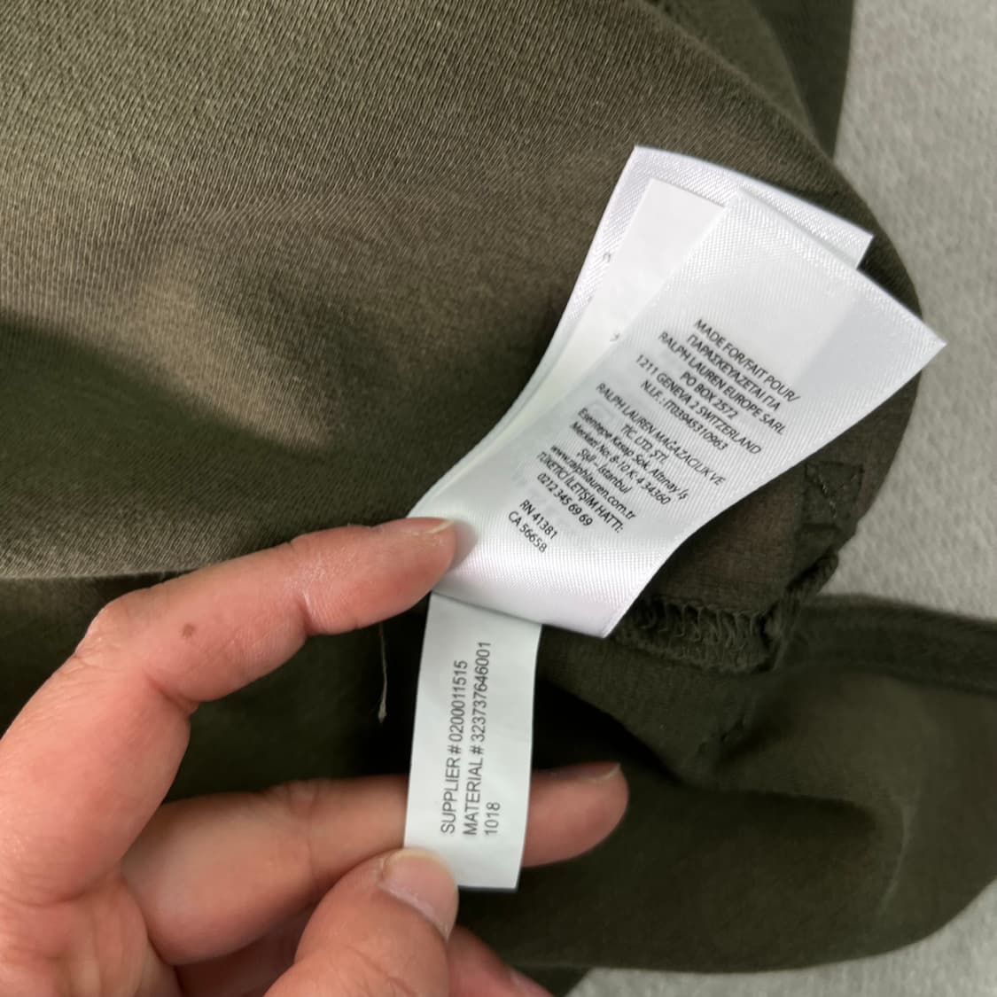 95 폴로랄프로렌 신형 성조기 카키 럭비티  상품이미지7