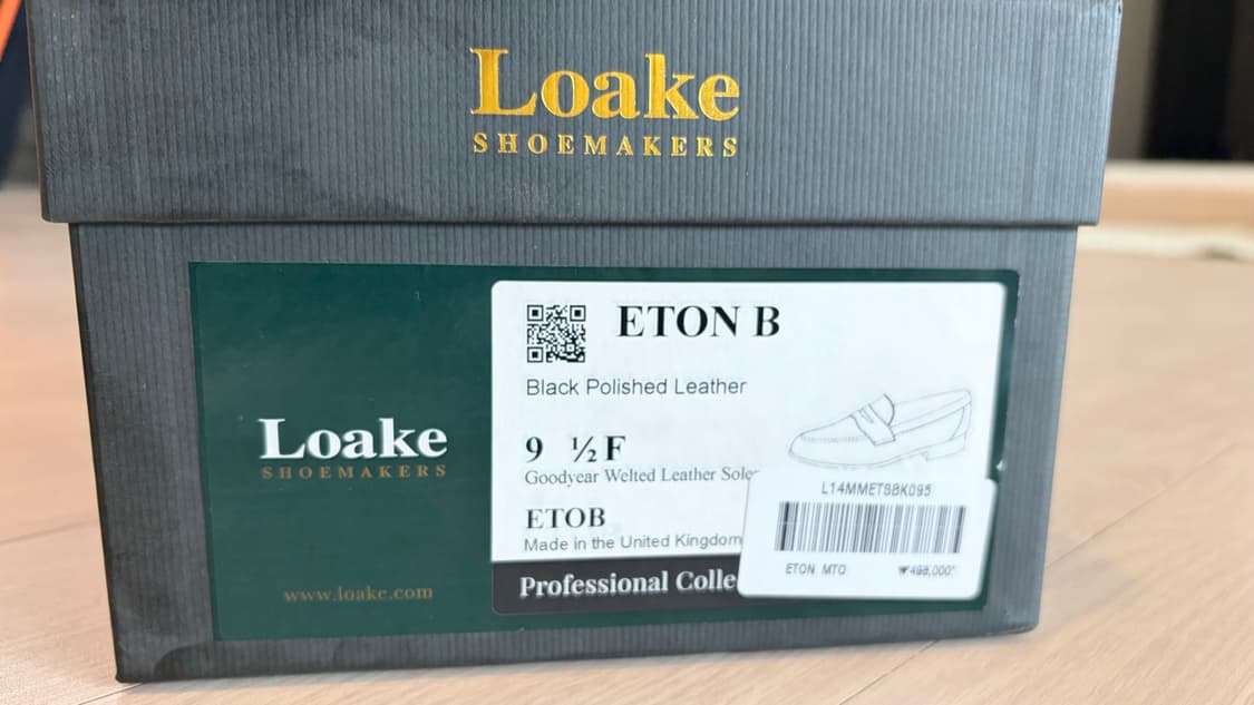 loake 페니로퍼 블랙 eton UK9.5//285 상품이미지4