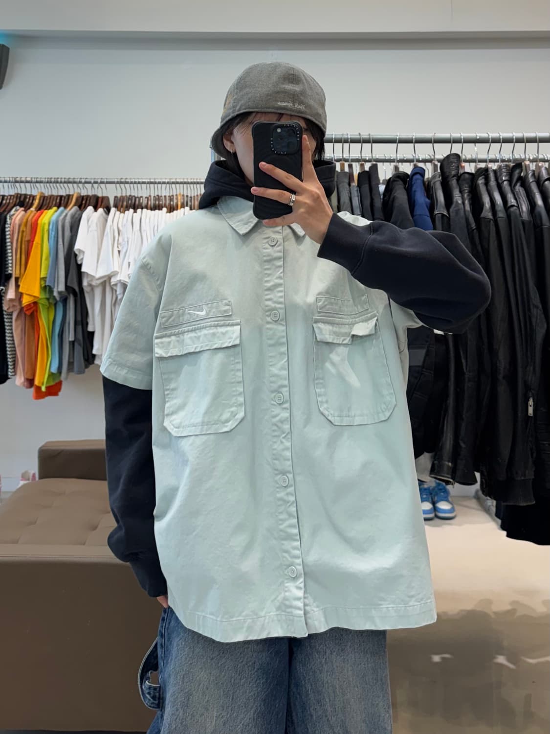 나이키 반팔 포켓 셔츠 상품이미지5