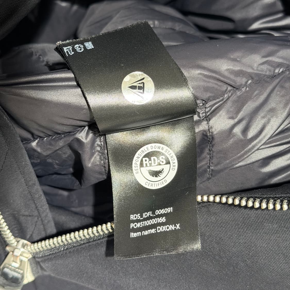 (A+/38) / 맥케이지 딕슨은장 실버퍼 패딩 자켓 블랙 상품이미지8