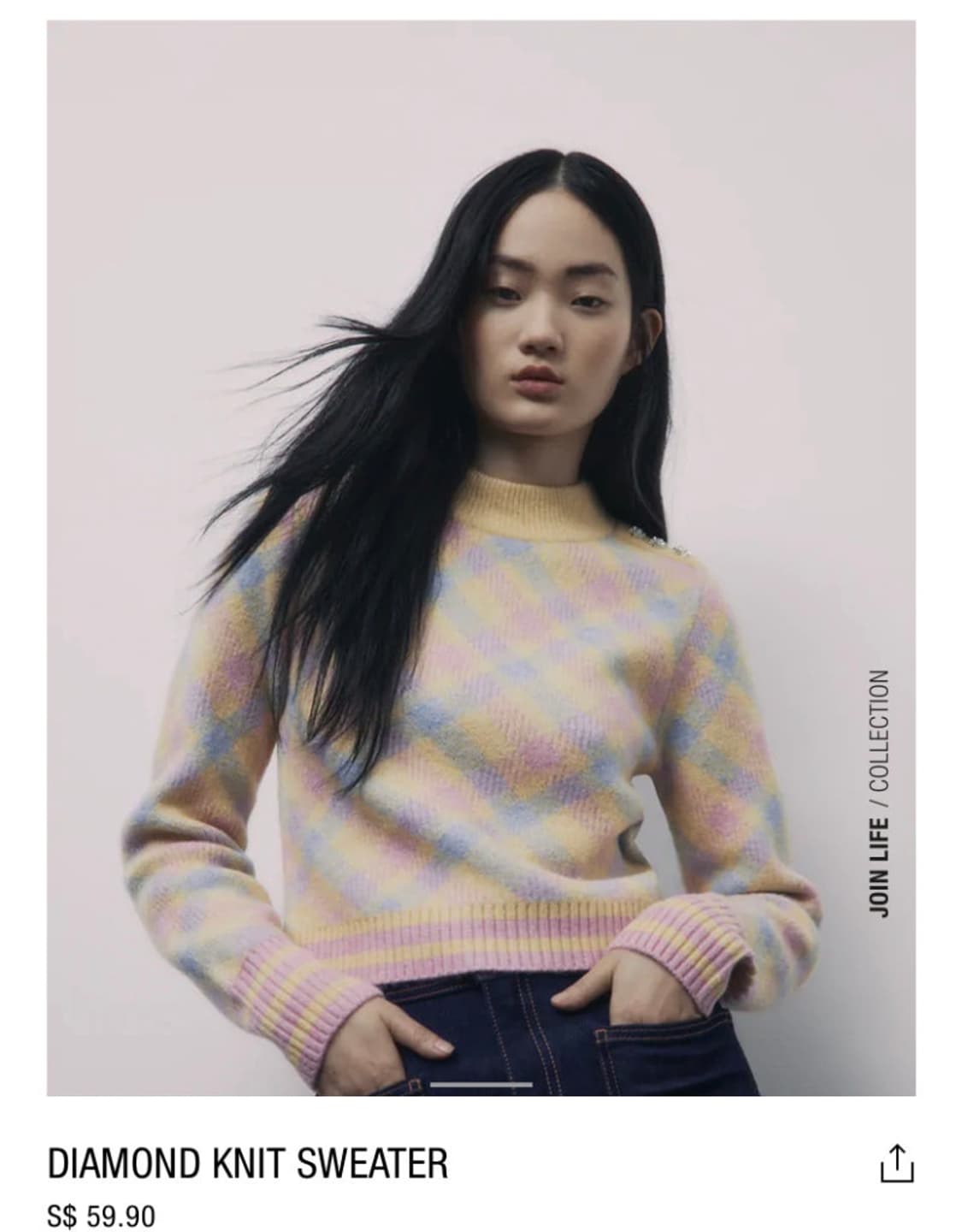 Zara 자라 다이아몬드 니트 스웨터 상품이미지2