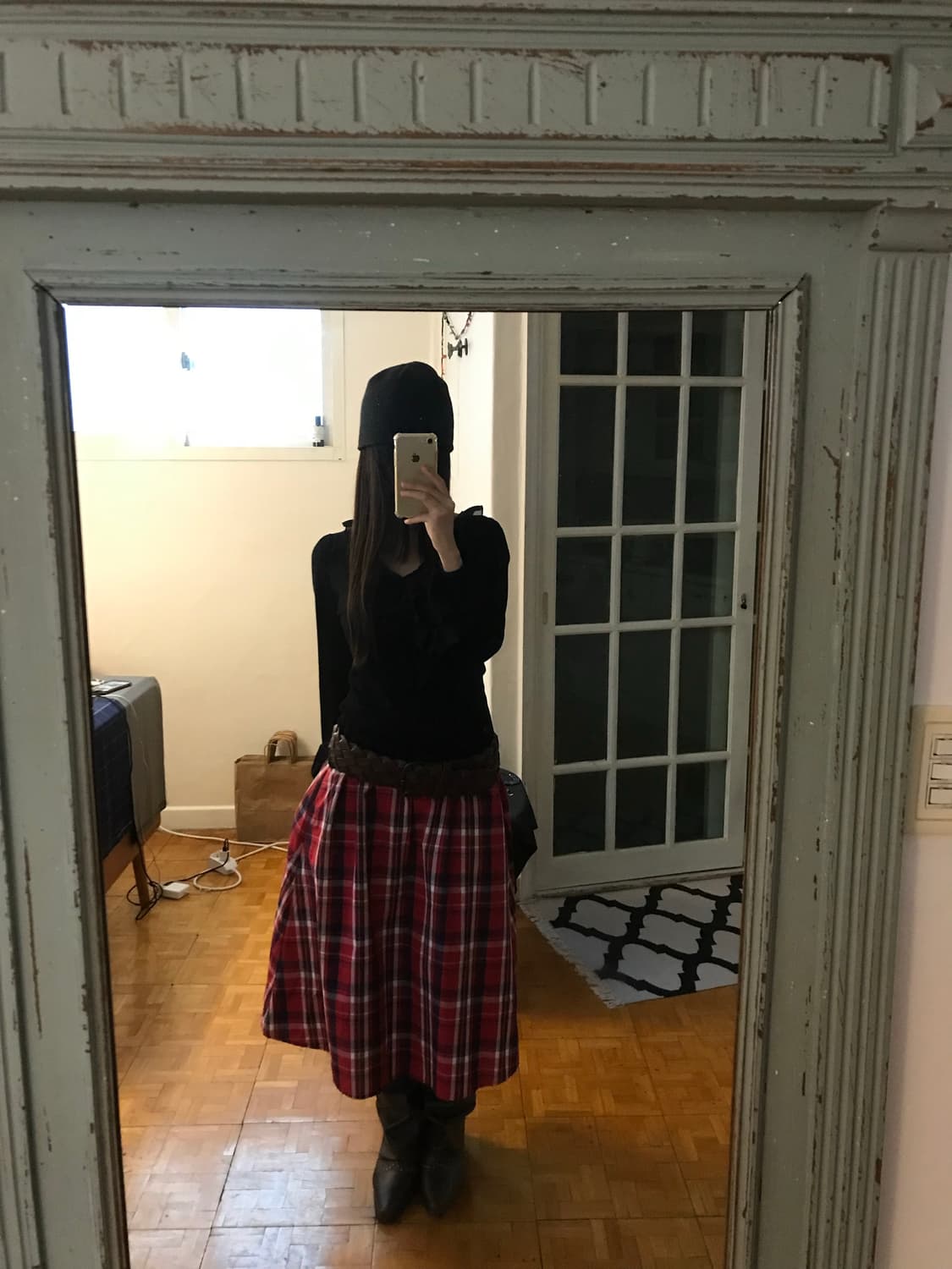 vintage pattern skirt 상품이미지2
