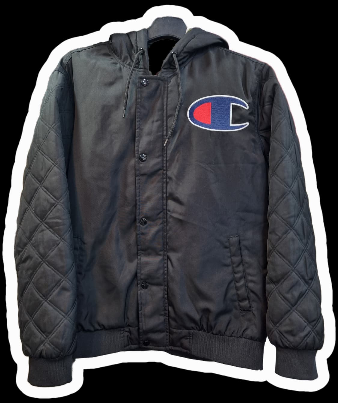 챔피온 X 슈프림 후드 자켓 블랙 M 상품이미지1