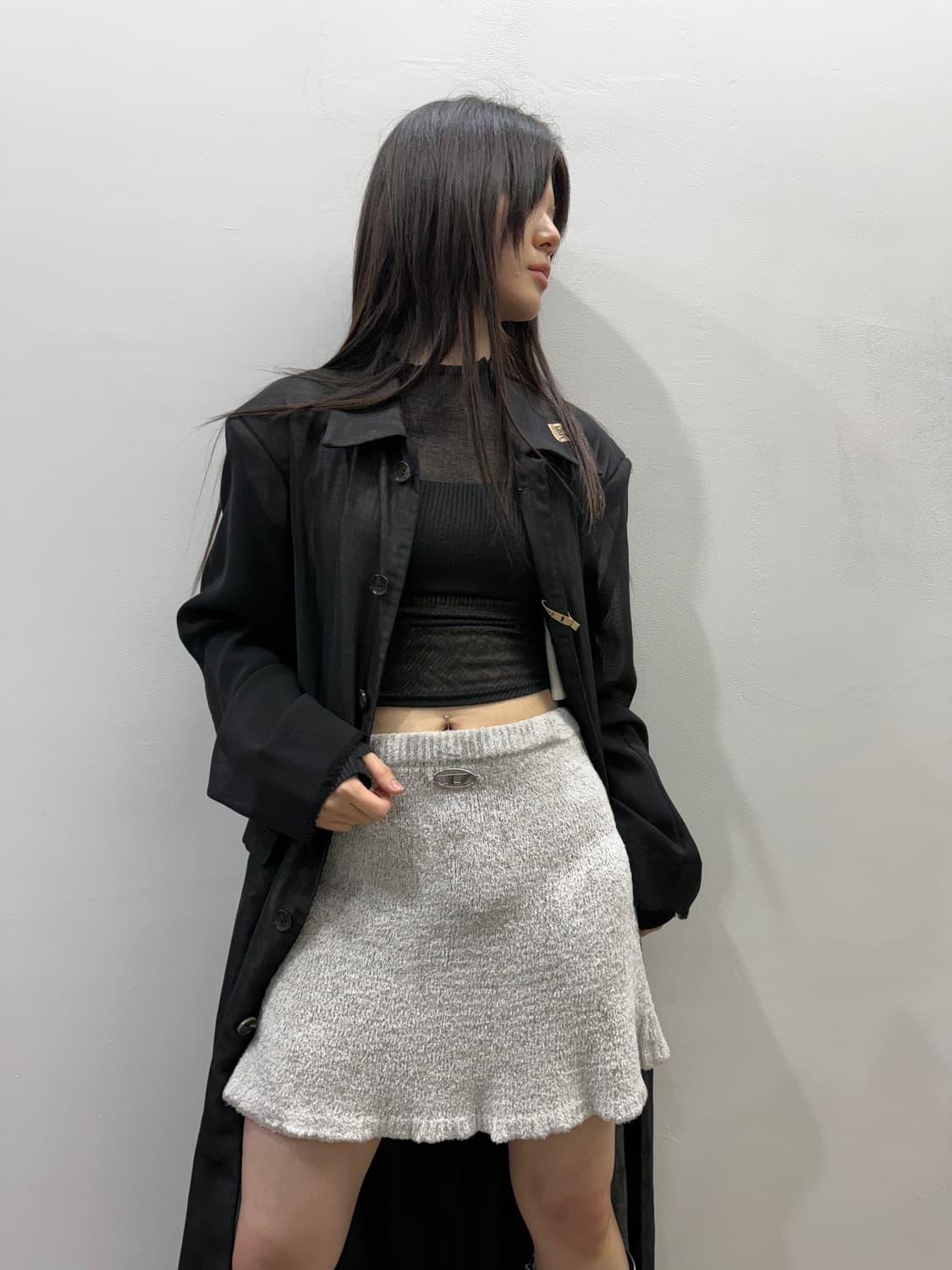 디젤 신형 D로고 숏타입 스커트 상품이미지8