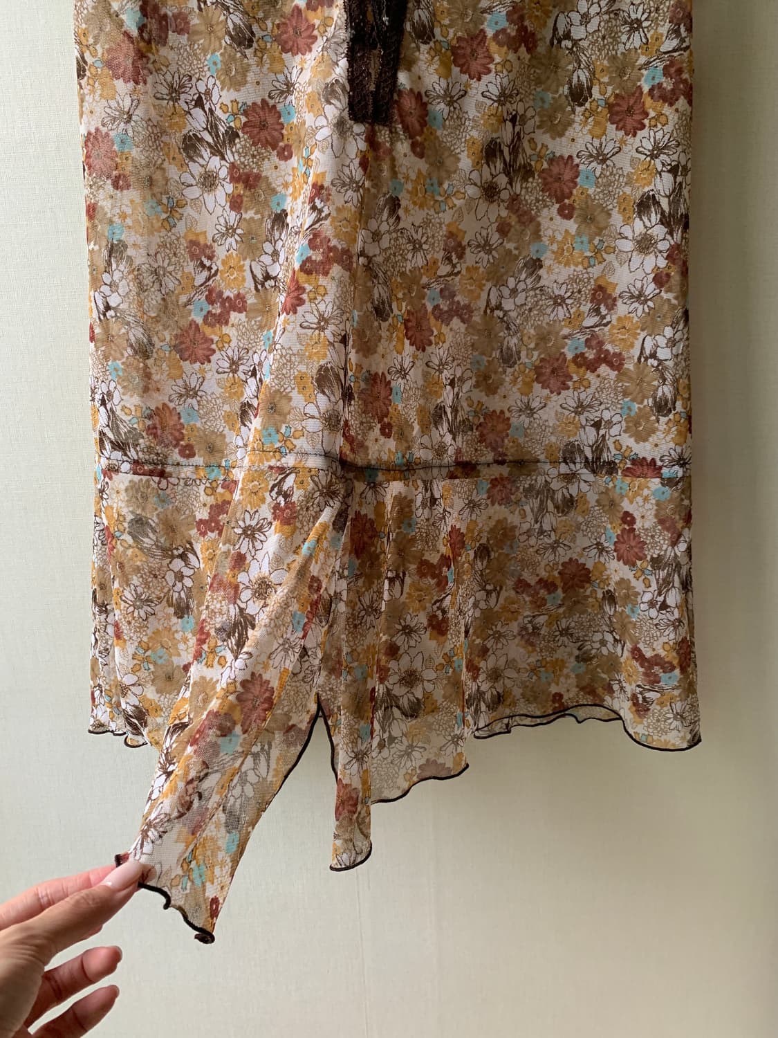 bohemian flower lace blouse dress 상품이미지5