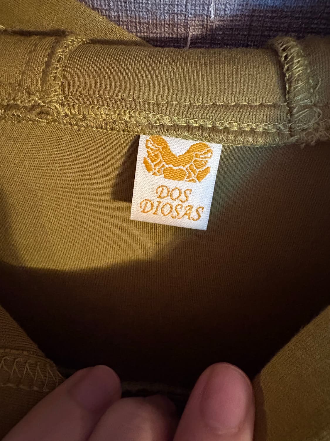 DOS DIOSAS 머스타드 퀼팅 후드티 JAPAN 상품이미지3