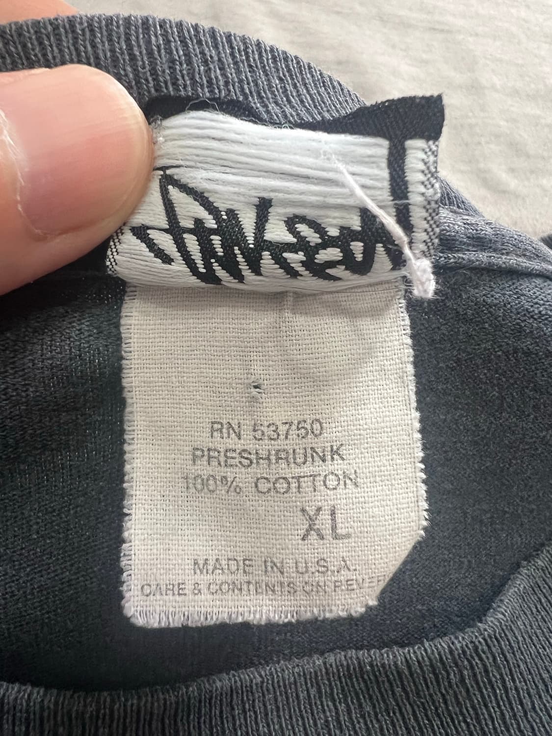 80s 빈티지 스투시 티셔츠 XL사이즈 상품이미지6