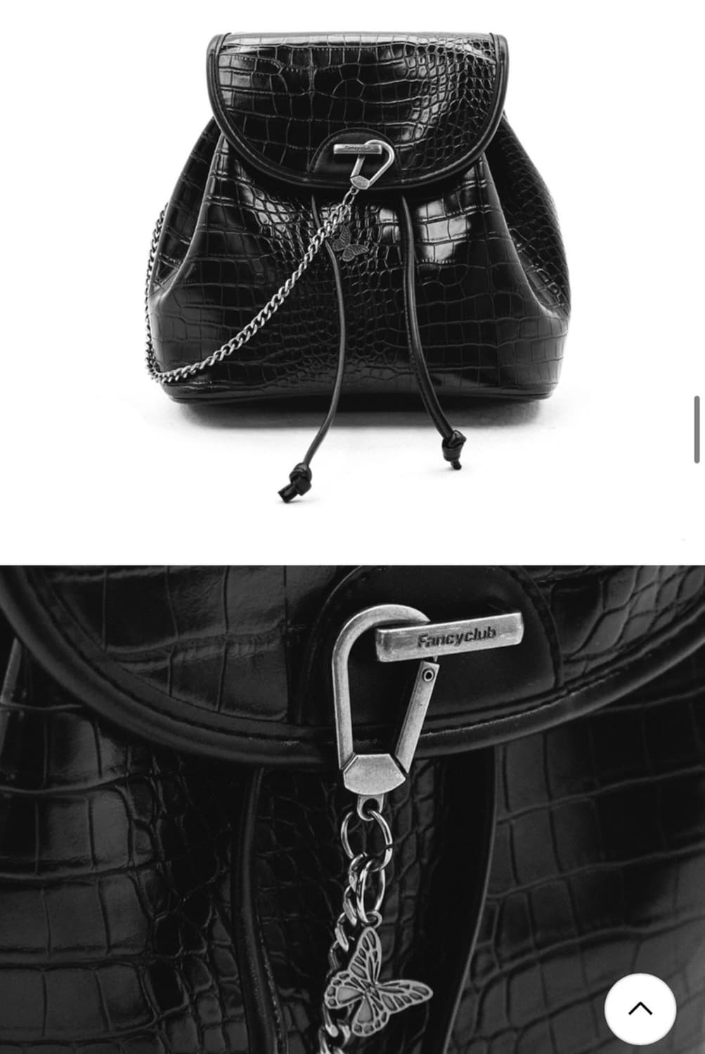 네스티팬시클럽 레더 버킷 백팻 상품이미지2