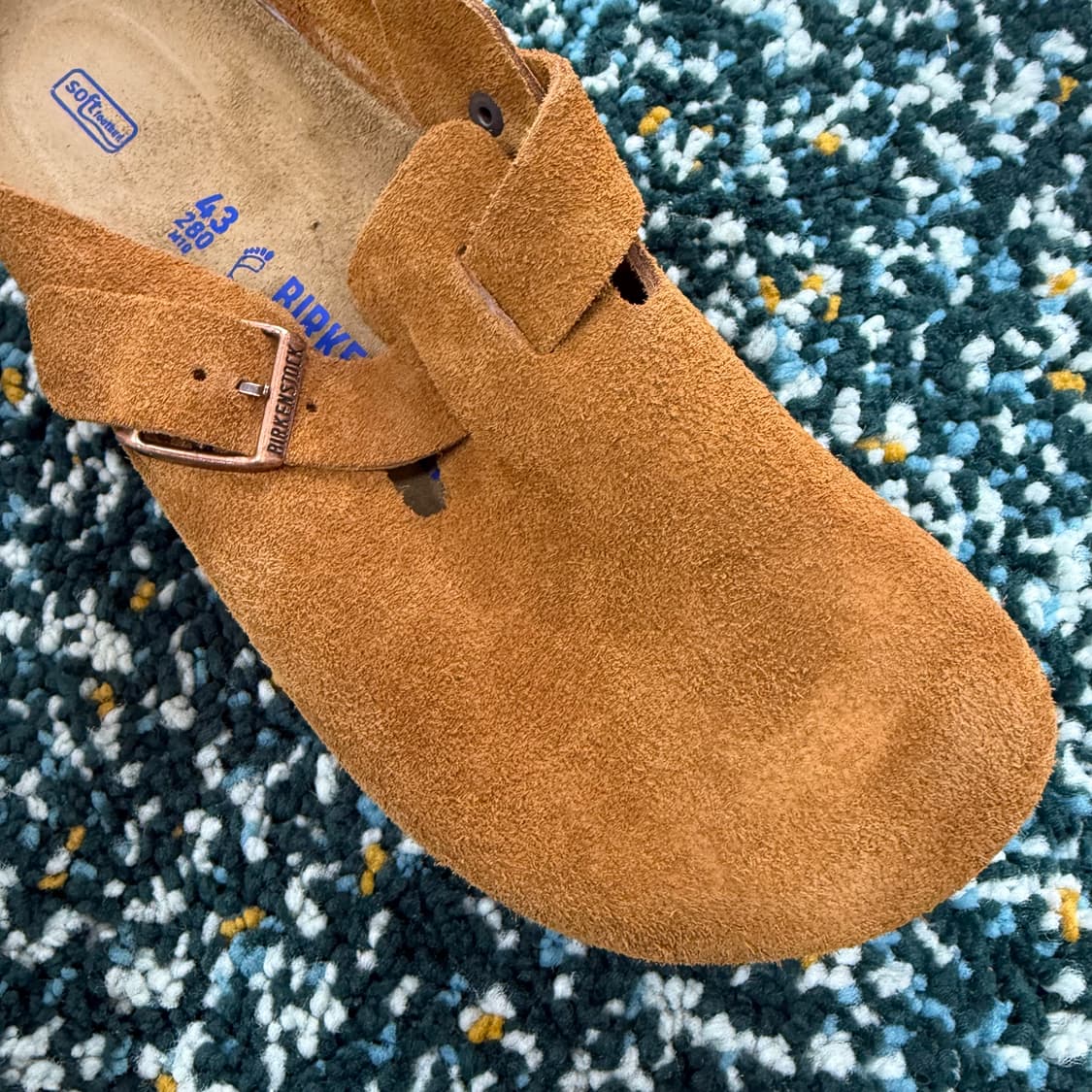 버켄 스탁 보스턴 뮬 슬리퍼 밍크 레귤러 상품이미지4