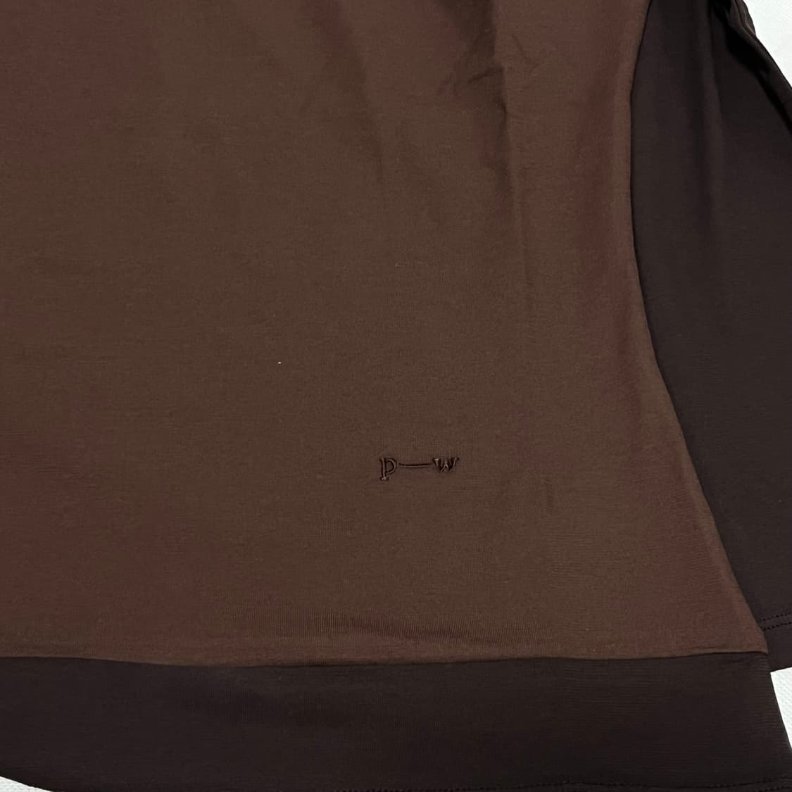 [XS,S,M]팔로마울 Sombrita 롱 슬리브리스 탑/브라운 상품이미지3