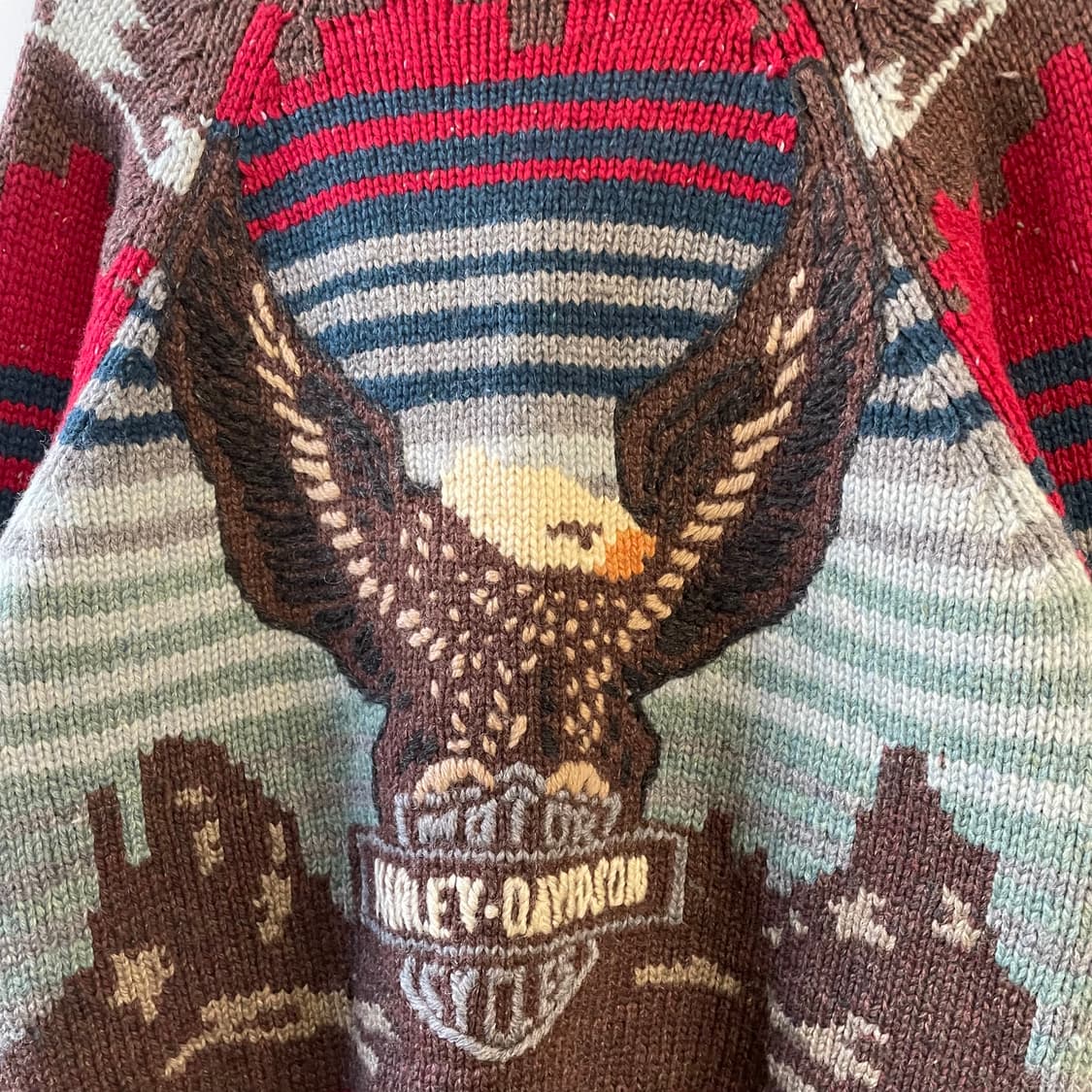90s 할리데이비슨 울 코위찬 상품이미지7