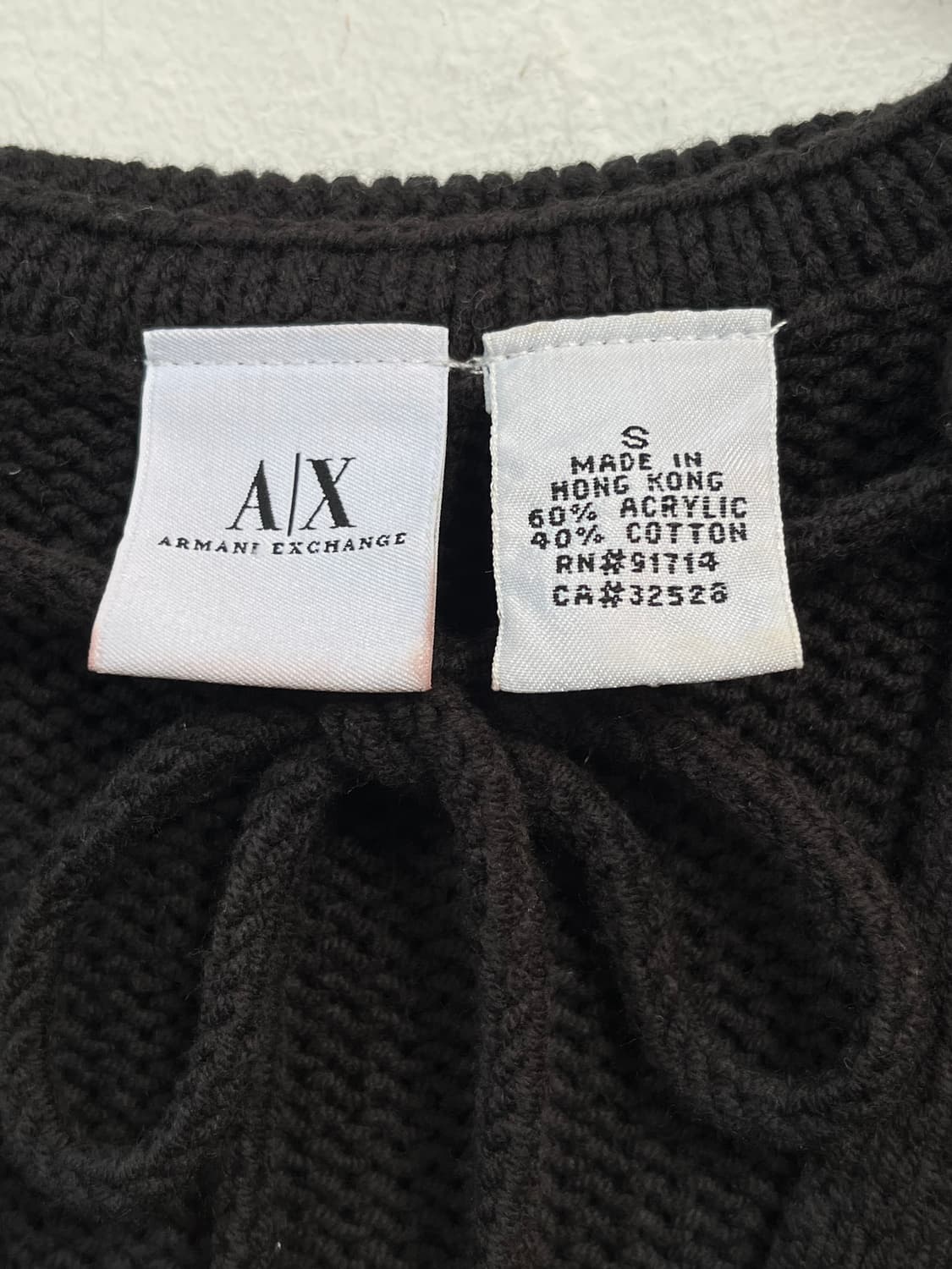 Armani Exchange 니트 후드 스웨터 S 상품이미지2