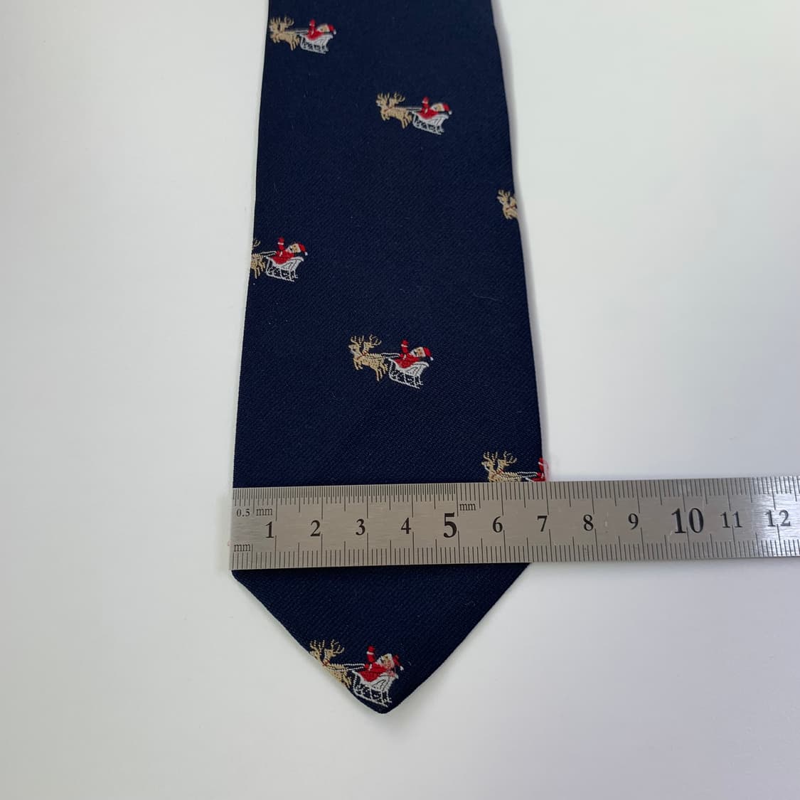 브룩스브라더스 100폴로 산타클로스 클래식 슬림넥타이 A+등급 7cm 상품이미지10