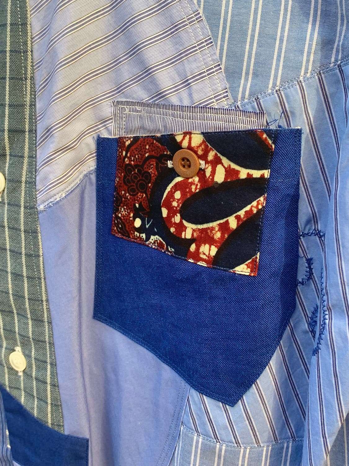 준야 와타나베 패치워크 셔츠 상품이미지6