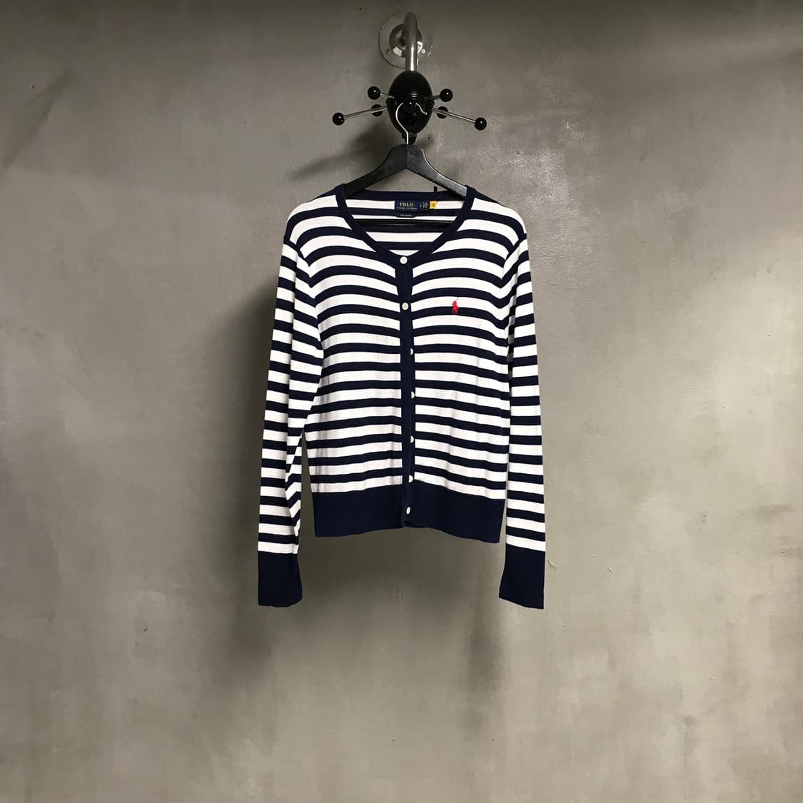 폴로 랄프로렌 QR 스트라이프 가디건 L(W) 상품이미지1