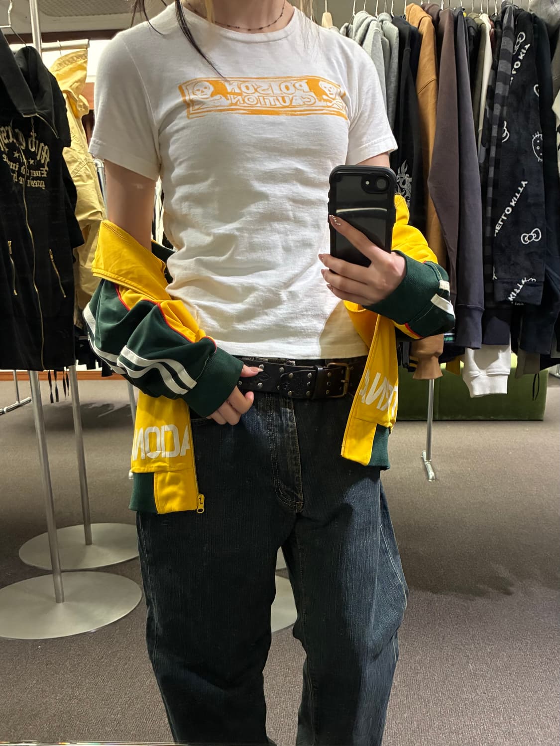 L) 히스테릭 글래머 POISON CAUTION 반팔티셔츠 상품이미지10