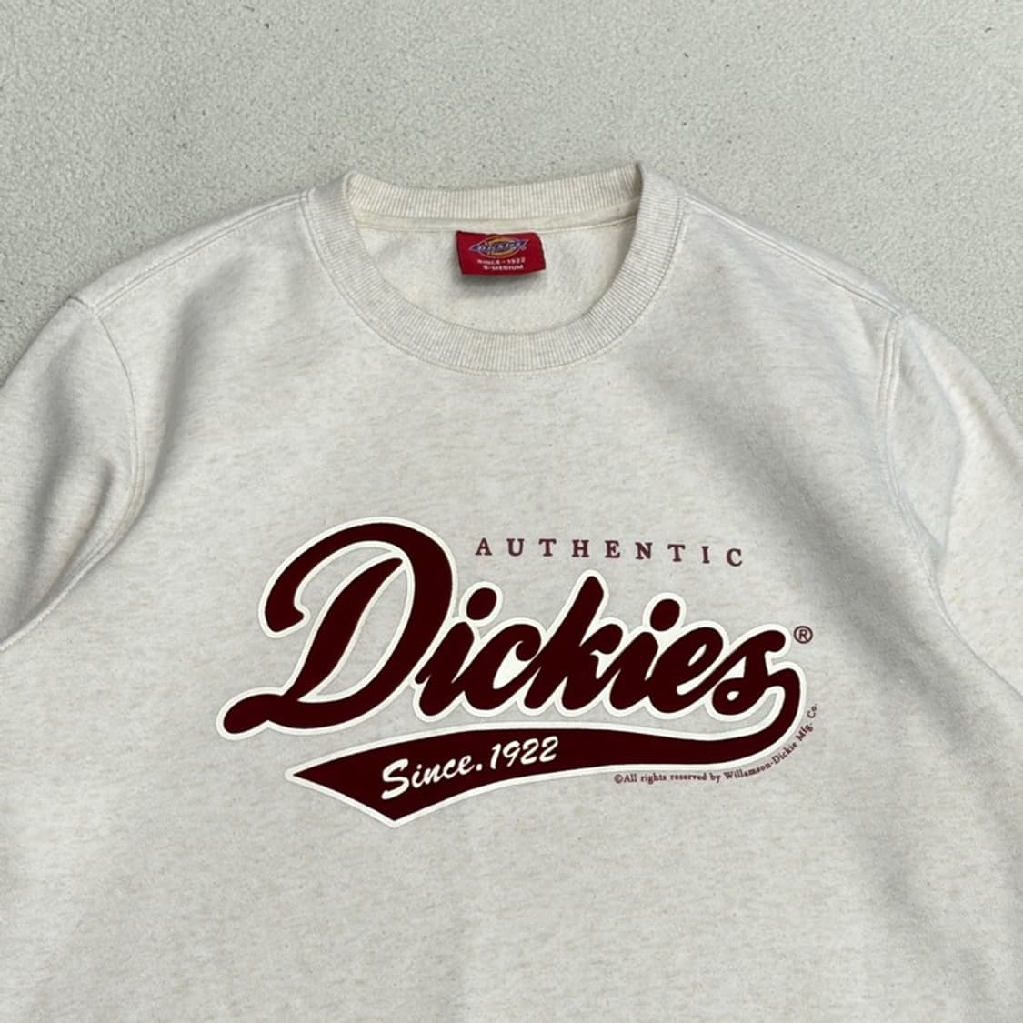 DICKIES 어센틱 1922 기모 맨투맨 S-M 상품이미지3