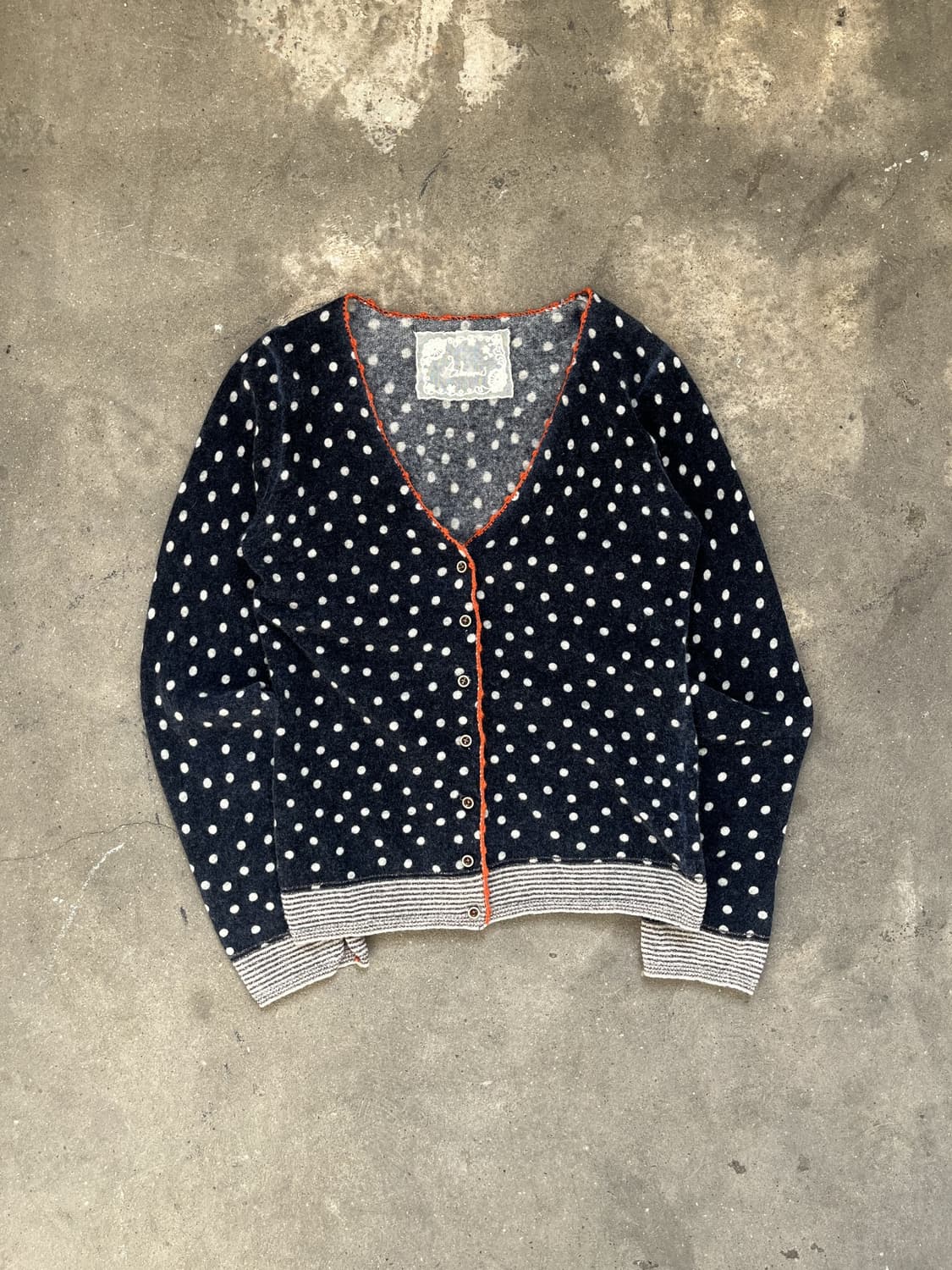 Vintage 폴카도트 가디건  상품이미지1