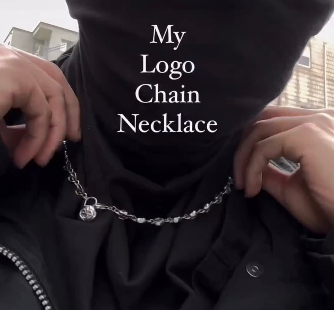 하디후더 로고 체인 초커 45cm 실버925 상품이미지2