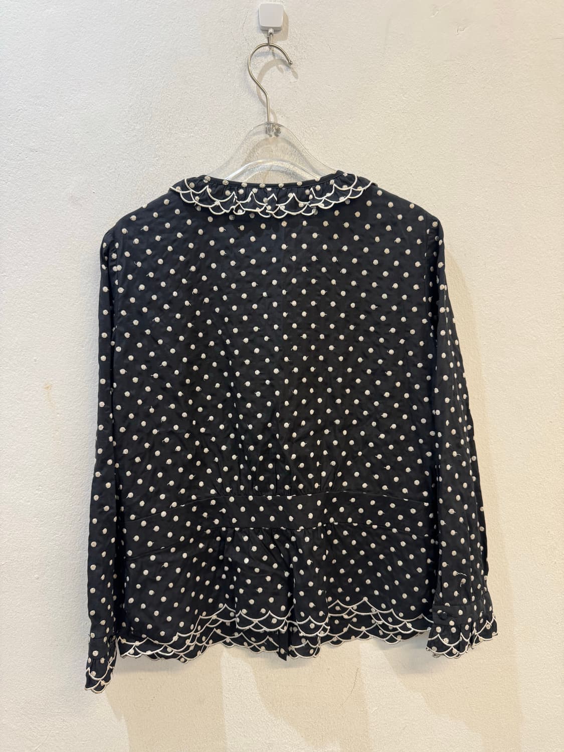 vintage dot lace blouse 상품이미지2