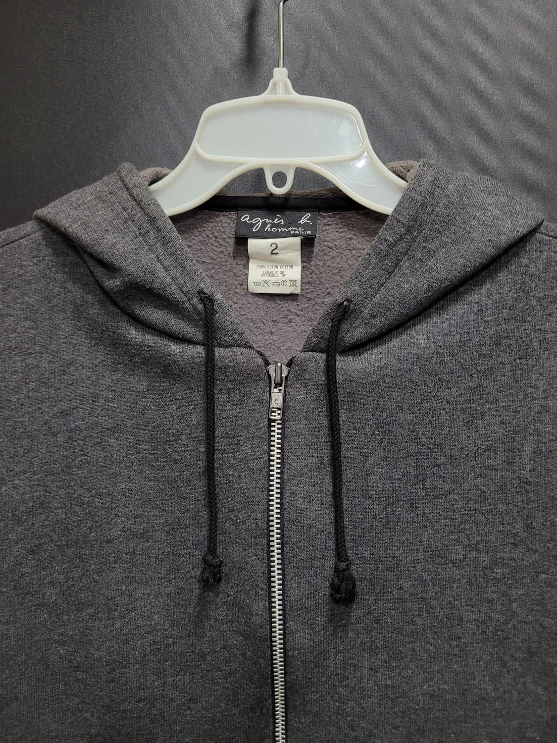 Agnes b 아네스베 90s 빈티지 후드집업 상품이미지2