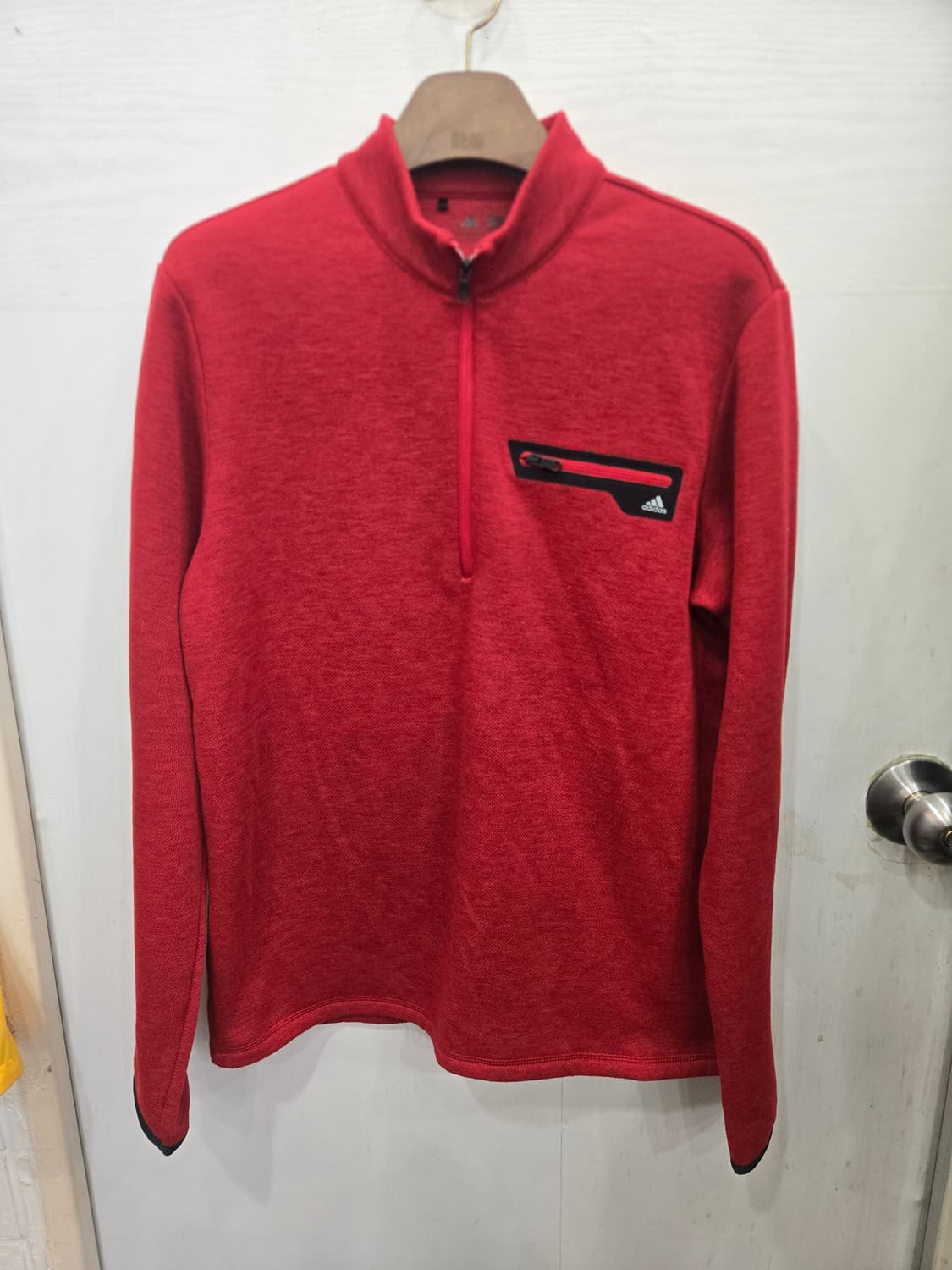 100,L )) adidas 아디다스 긴팔티셔츠! 레드색상~ 상품이미지1