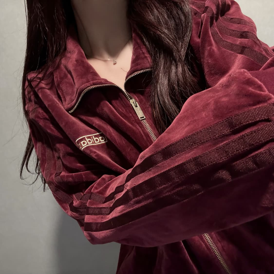 아디다스 벨벳 버건디 져지  상품이미지1