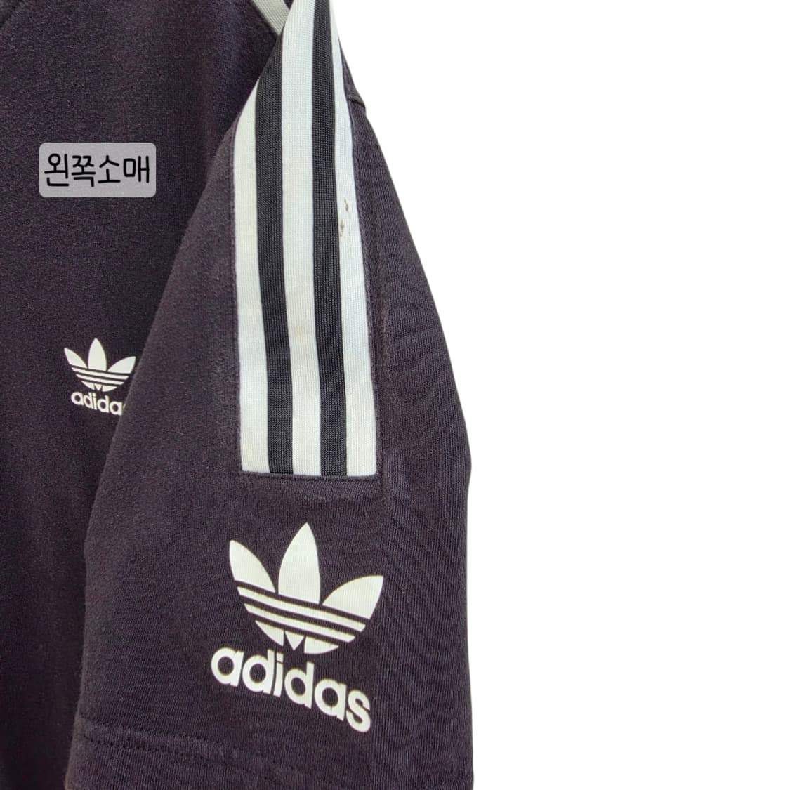 [프립]L/아디다스 불꽃 반팔티 검정 상품이미지7