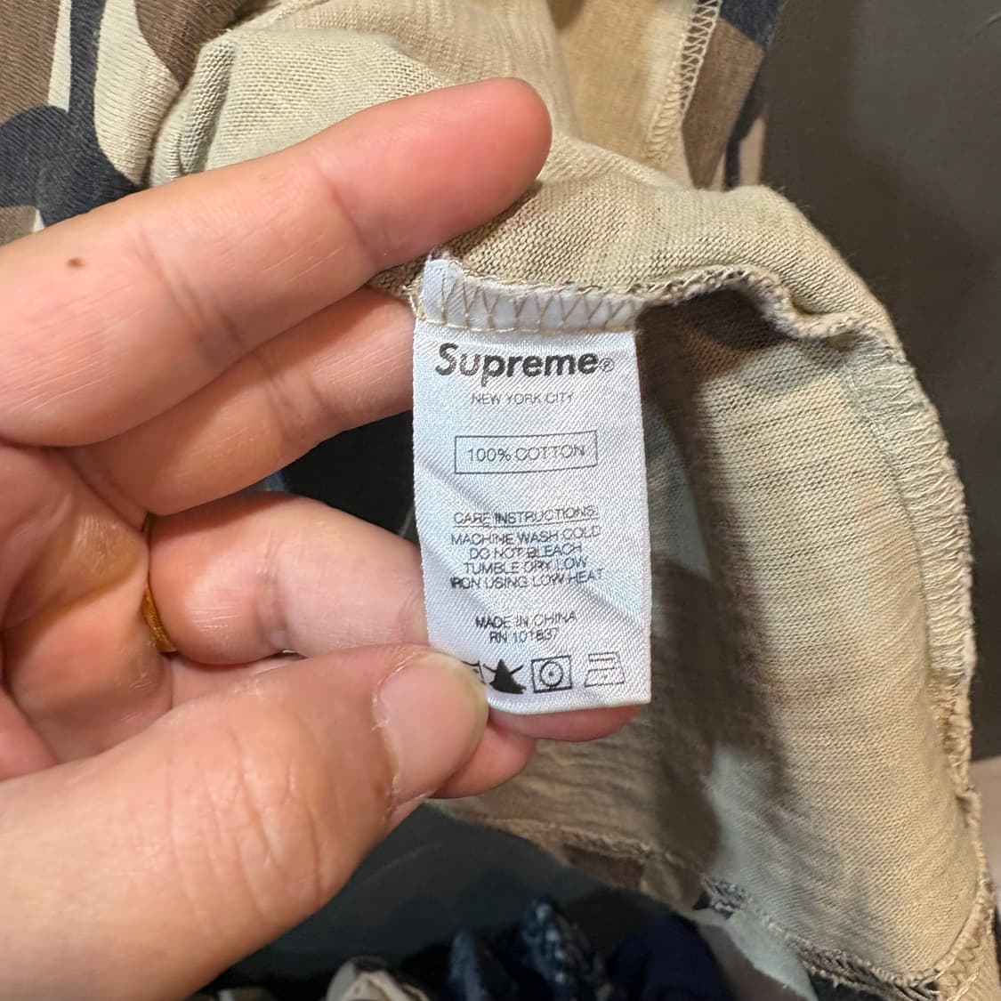 [XL] SUPREME 슈프림 카모 롱 슬리브 상품이미지6