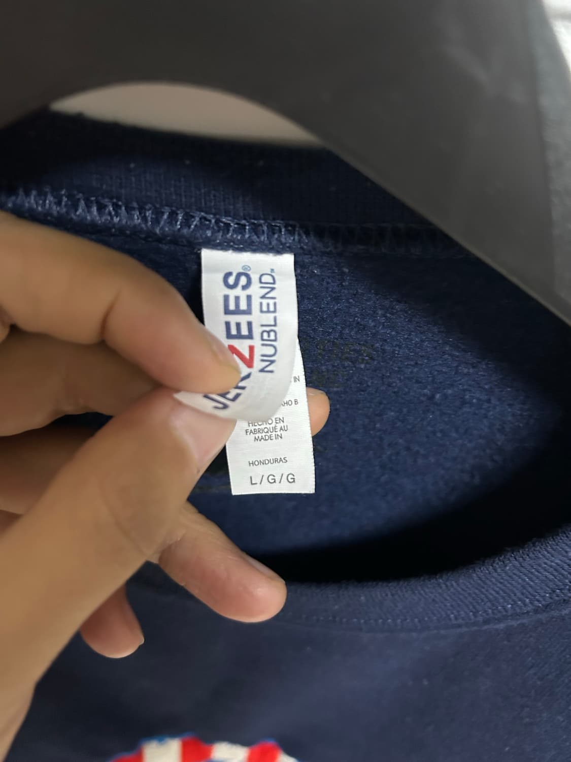 와코마리아 져지스 맨투맨 네이비 L사이즈 상품이미지3