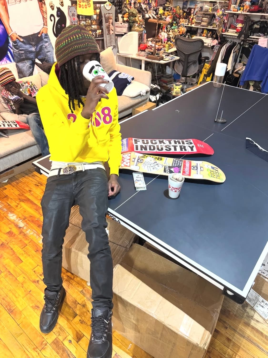 fuckthisindustry2008 달러 비니 브라운 상품이미지2