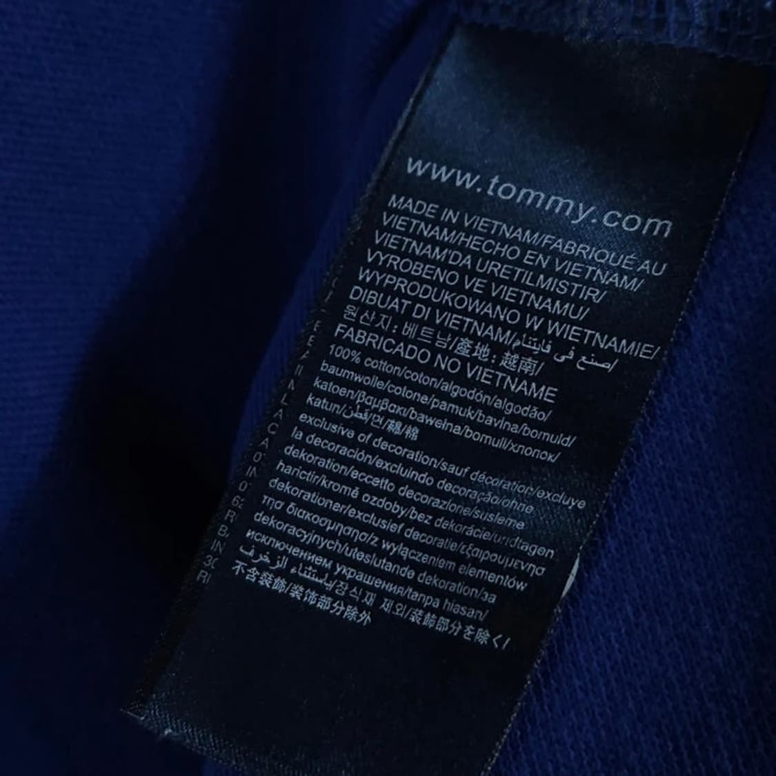 105 TOMMY 타미힐피거 슬림핏 반팔 카라티 블루 상품이미지4