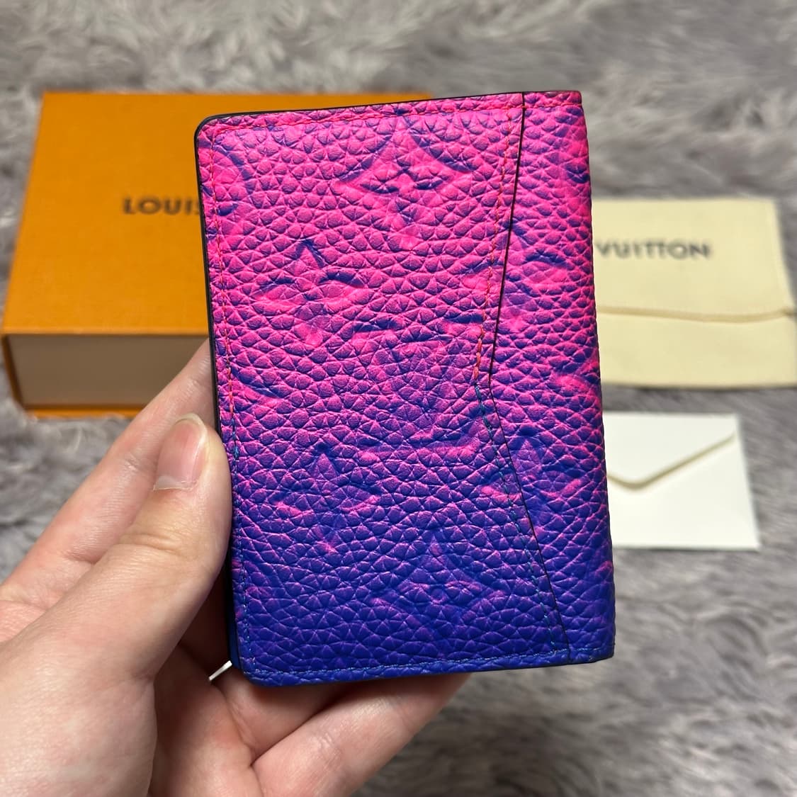 [풀구성] 루이비통 이클립스 토뤼옹 오거나이저 카드지갑 블루로즈 상품이미지2