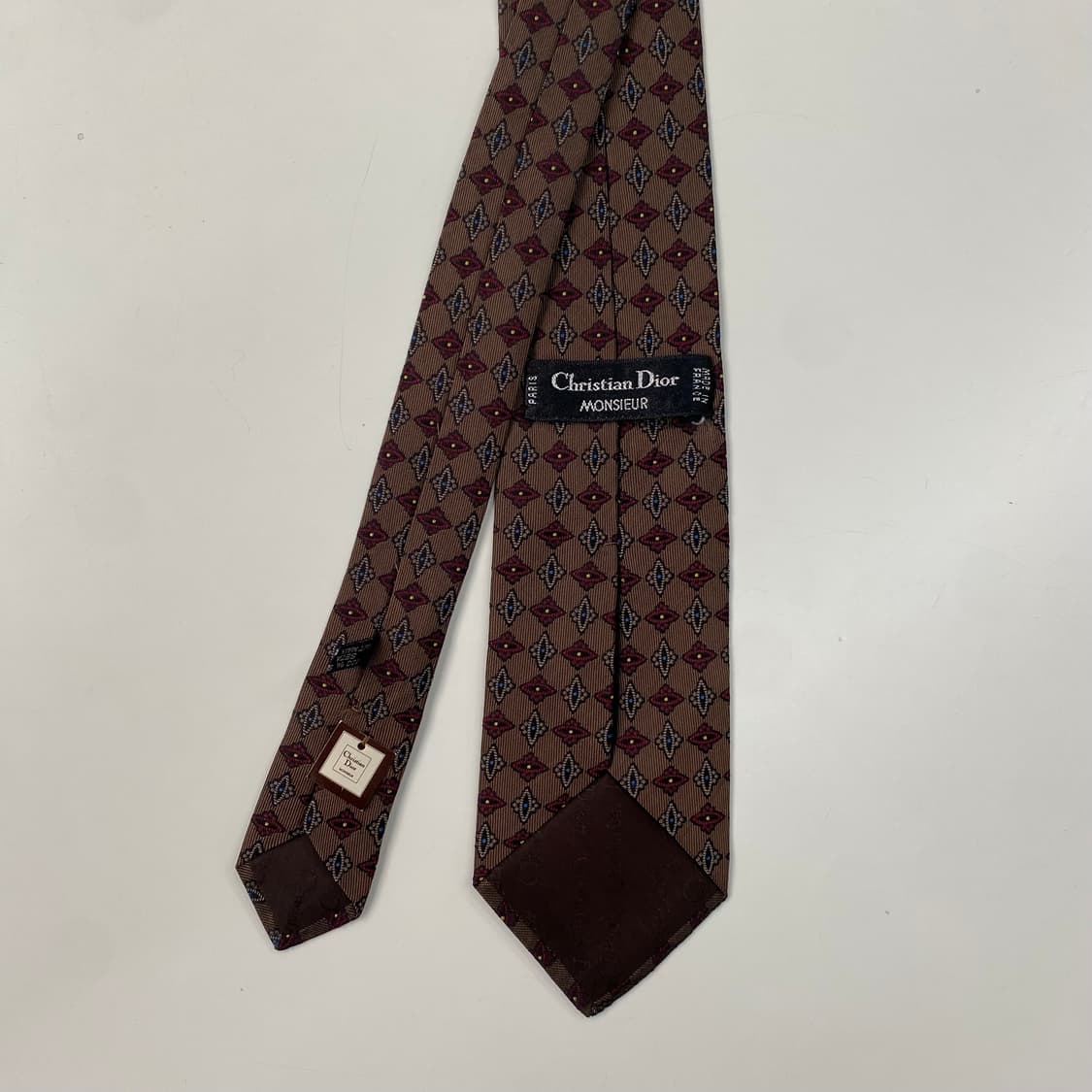택달린 미사용품 크리스찬 디올(Dior) 명품 정품넥타이7.4cm 상품이미지3