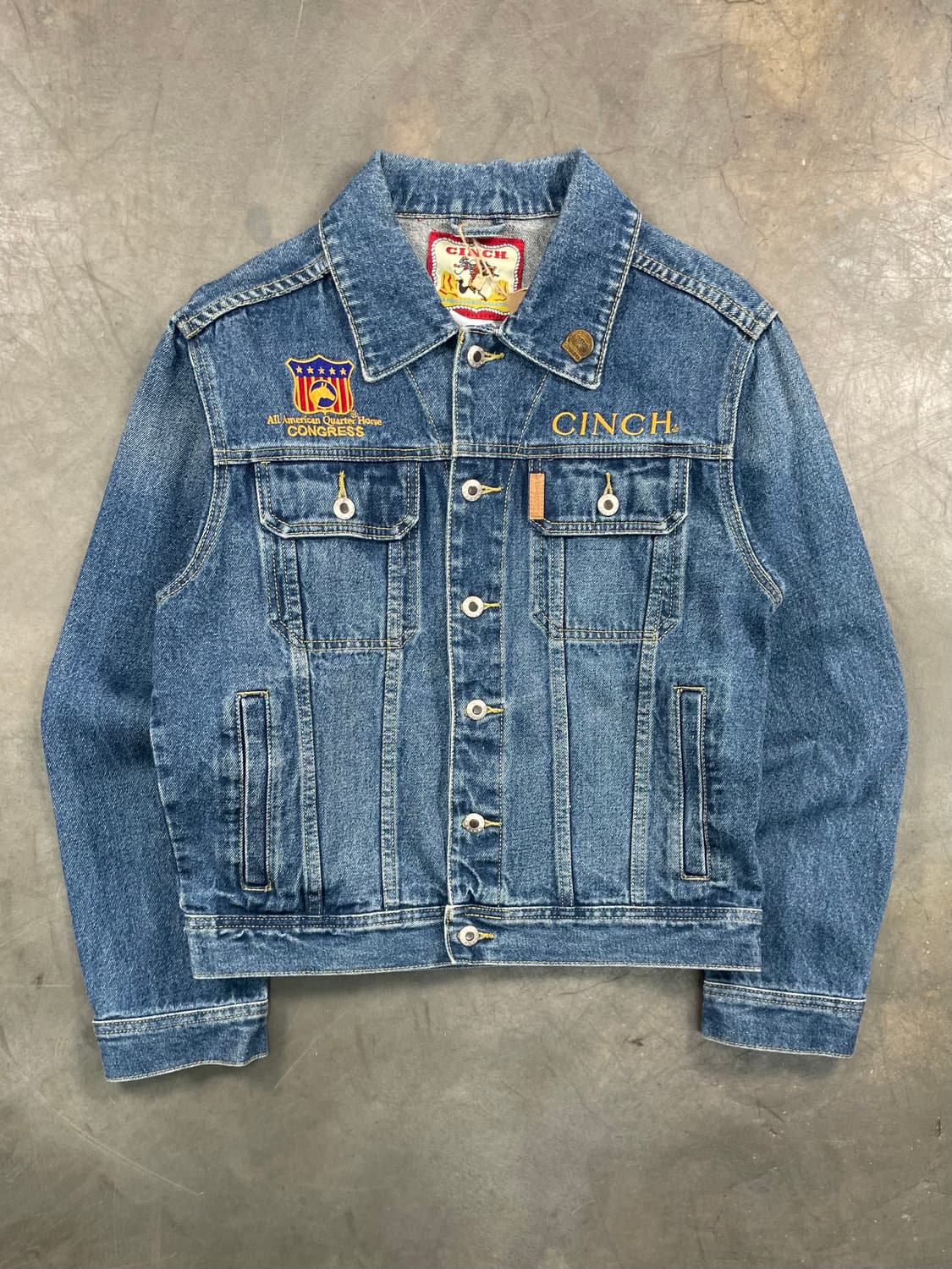 빈티지 패치워크 데님 트러커 자켓 상품이미지4