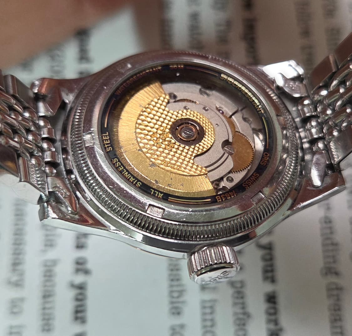 레어] 빈티지 오리스 빅크라운 포인터데이트 7463B 코인베젤 브슬 ve 상품이미지5