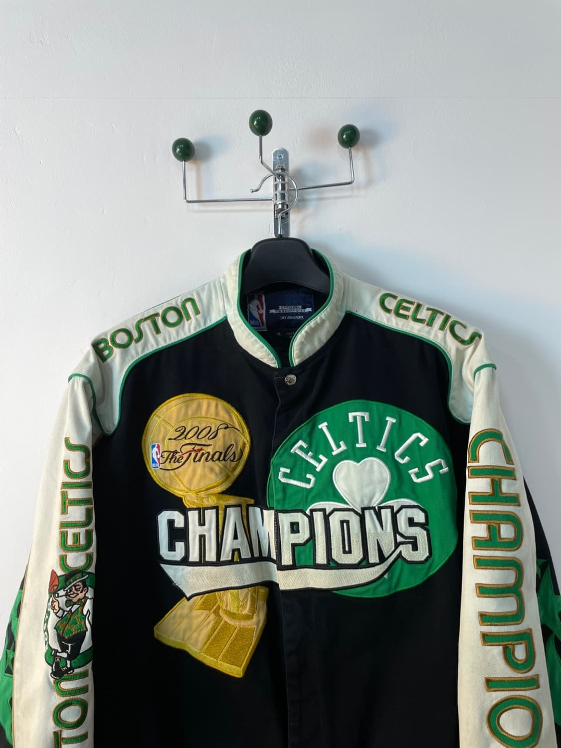 Jh Design NBA BostonCelticsVarsityJacket 상품이미지2