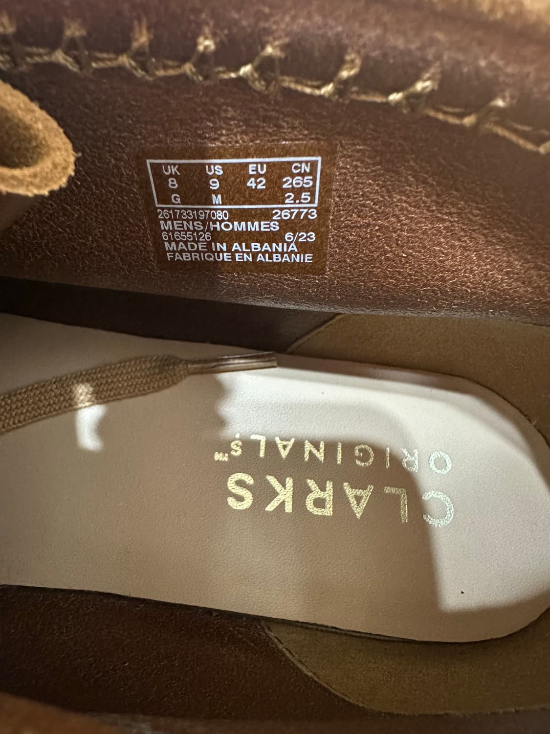 클락스 왈라비 에덴 다크 샌드 스웨이드 uk8 상품이미지5