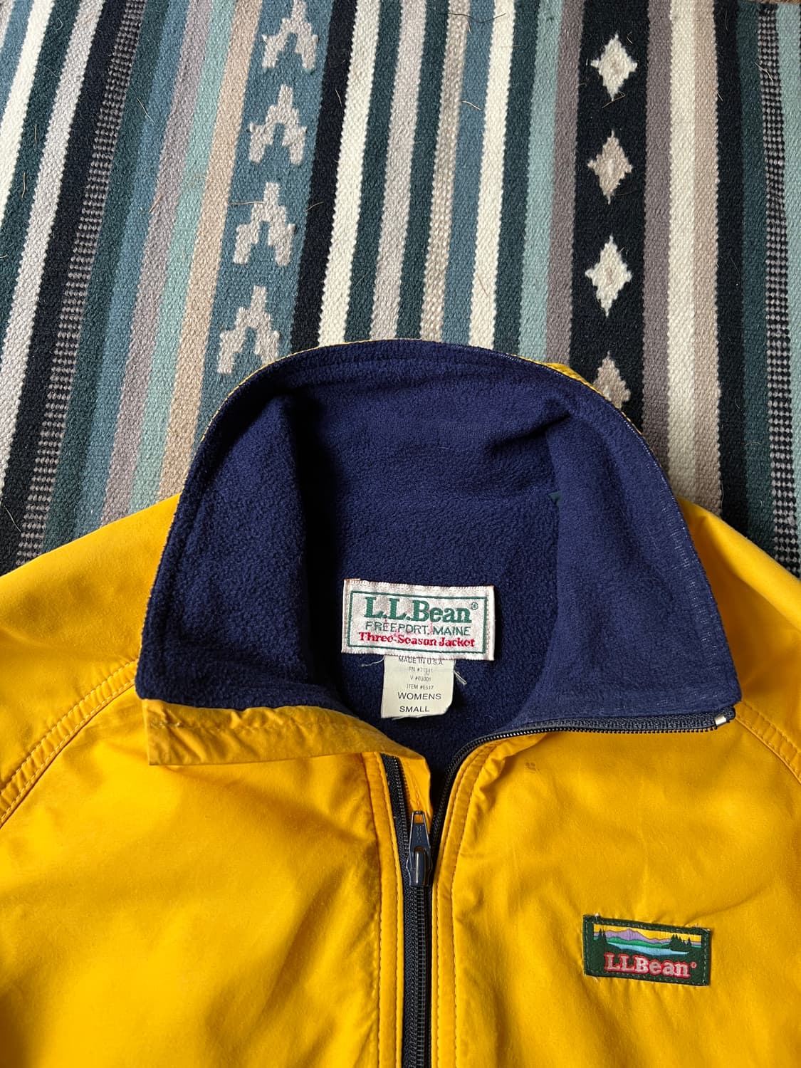 [S]90's 엘엘빈 USA 우먼스 플리스 웜업 자켓 상품이미지2