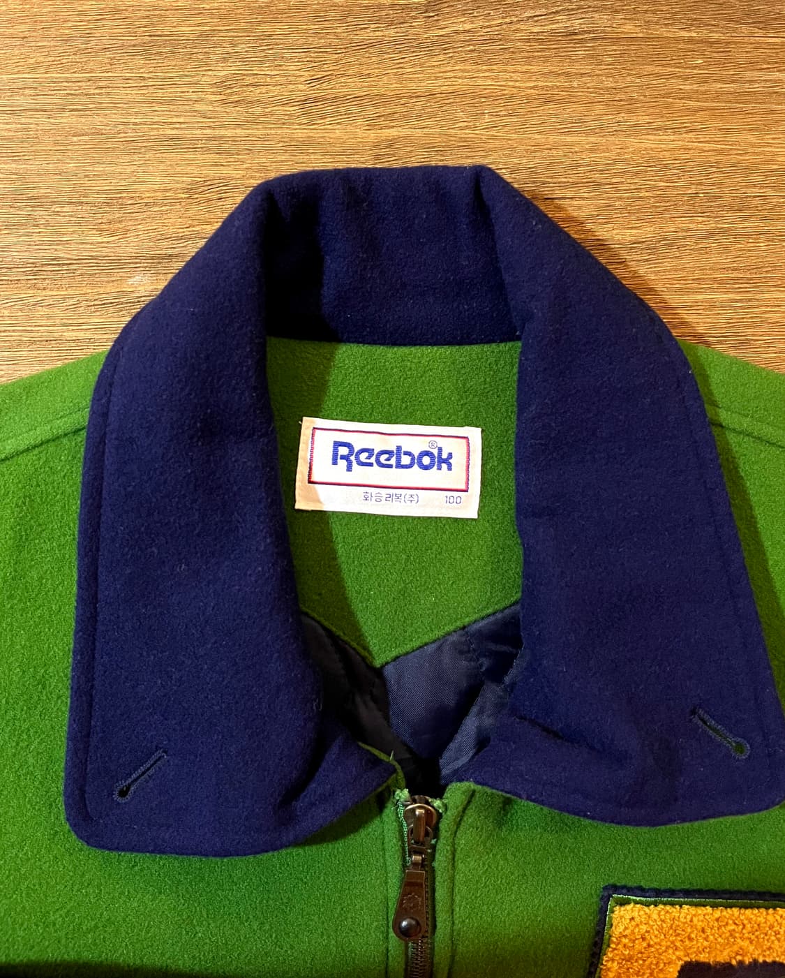 90s 리복 울 바시티 자켓 (Old Reebok Varsity) 상품이미지6